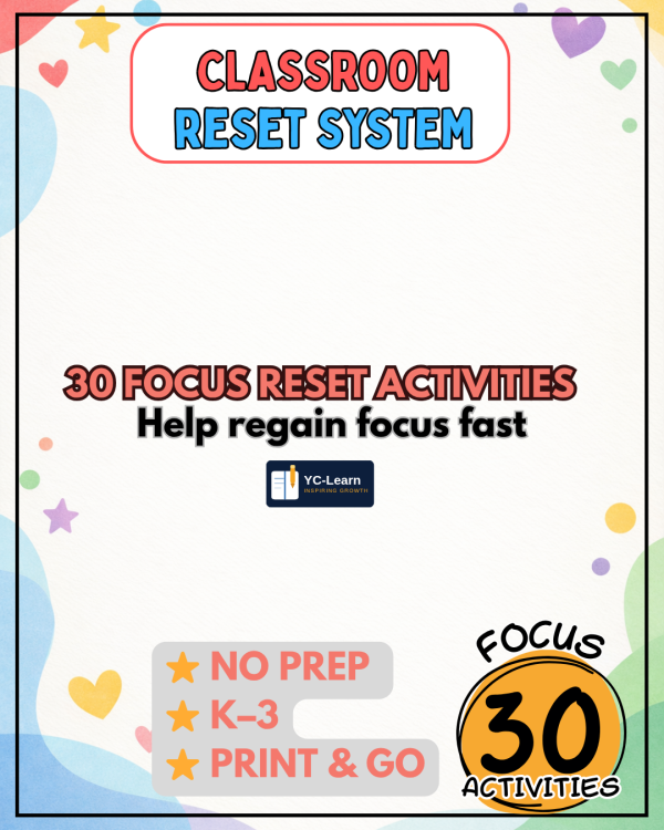 Classroom Reset System — Kindness Edition | K-3