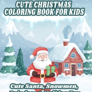 cute christmas coloring book for kids: cute santa, snowmen, reindeer & holiday fun