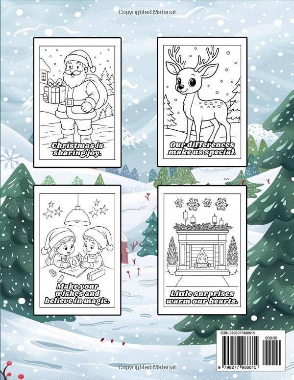 cute christmas coloring book for kids: cute santa, snowmen, reindeer & holiday fun cute christmas coloring book for kids: cute santa, snowmen, reindeer & holiday fun