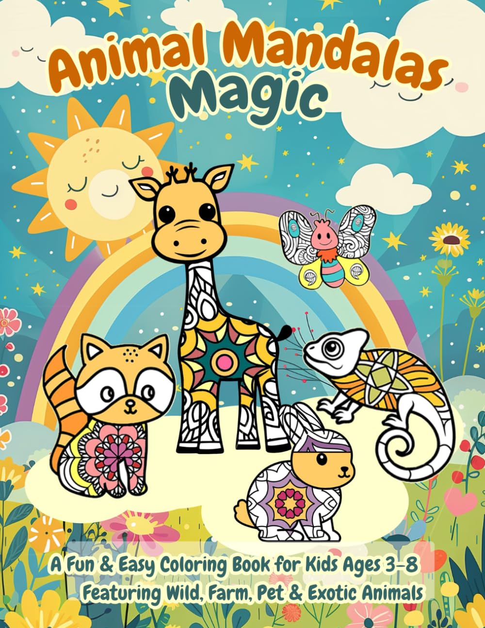animal mandala magic: a fun & easy coloring book for kids ages 3–8 featuring wild, farm, pet & exotic animals animal mandala magic: a fun & easy coloring book for kids ages 3–8 featuring wild, farm, pet & exotic animals